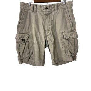 Polo Ralph Lauren Classic Chino Cargo‎ Shorts Mens Size 36 Beige Outdoors Casual